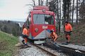 Image 41Most derailments, such as this one in Switzerland, are minor and do not cause injuries or damage. (from Train)