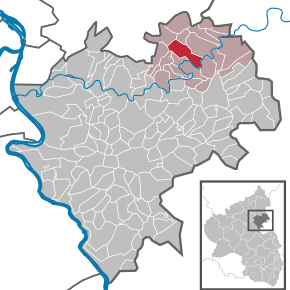 Poziția ortsgemeinde Langenscheid pe harta districtului Rhein-Lahn-Kreis