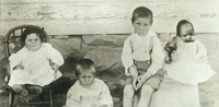 The children of the Petrucci family, all of whom died at the Ludlow Tent Colony.