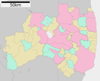 会津大学の位置（福島県内）