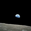 Image 8Earthrise, taken on December 24, 1968 by astronaut William "Bill" Anders during the Apollo 8 space mission. It was the first photograph taken of Earth from lunar orbit. (from 20th century)