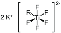 Struktur von Dikaliumhexafluorotitanat