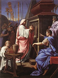 Eustache Le Sueur, 1647 Caligula déposant les cendres de sa mère et de son frère dans la tombe de ses ancêtres