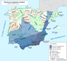 Spagna cartaginese - Localizzazione