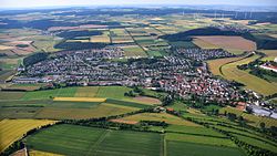 Neresheim, abbey in background