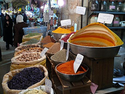 İran, İsfahan, bazar