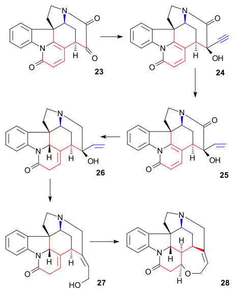 Strychnine synthesis Woodward part 5