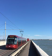 Line T1 on Ponte della Libertà