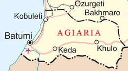 Repubblica Autonoma Agiara (Adjara) – Mappa