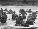 Troops from the U.S. 1st Infantry Division landing on Omaha Beach