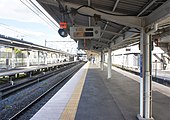 信濃鐵道月台（2021年10月）