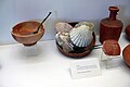 古代ローマの食器の博物館展示