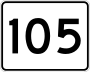Route 105 marker