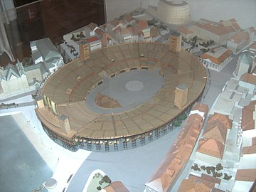 Maquette de l'amphithéâtre de 1955.