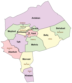 Yazd counties