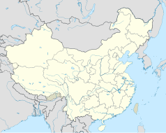 Mapa konturowa Chin, po prawej nieco na dole znajduje się punkt z opisem „Changzhou”