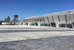 Gangneung Ice Arena (taustalla) Gangneung Ovalin vieressä.