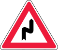 Double curve, first to the right