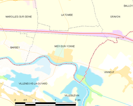 Misy-sur-Yonne – Mappa