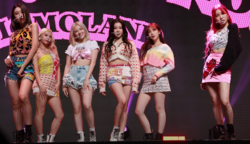 Momoland di showcase "Ready or Not" pada November 2020.