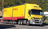 An Iveco Stralis lorry in New Zealand