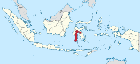 Peta Lokasi Provinsi Sulawesi Selatan di Indonesia