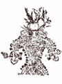Reproducción anónima de la figura del shaman de las setas de Tassili.[26]​