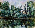 Paul Cezanne'in "Les rives de la Marne" peyzajı (yak. 1888)