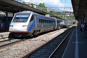 ETR 470 im SBB-Design in Lugano