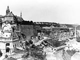 The Luxembourg fortress before demolition in 1867