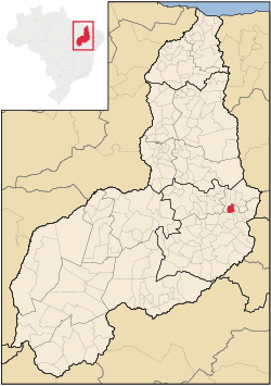 Localização de Campo Grande do Piauí no Piauí