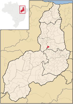 Localização de Francinópolis no Piauí
