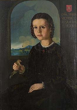 Retrato da nena María Victoria de Ron Pardo, Museo Provincial de Lugo.