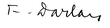 Signature de François Darlan