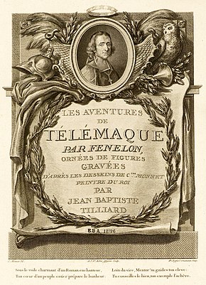 Le avventure di Télémaco di Fénelon decorate con figure incise secondo i disegni di C. Monnet, pittore del re, di Jean Baptiste Tilliard