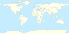 Mapa konturowa świata, blisko centrum u góry znajduje się punkt z opisem „Palestyńskie Władze Narodowe”