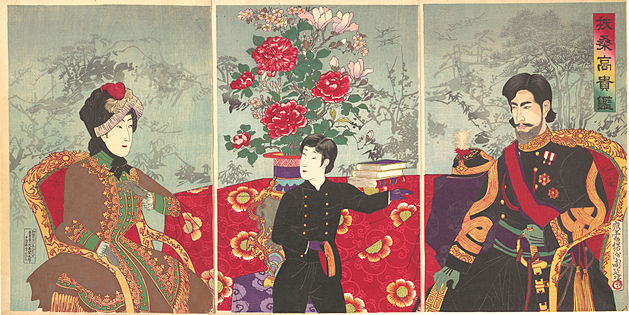 Ogledalo japonskega plemstva, Tojohara Čikanobu, 1887