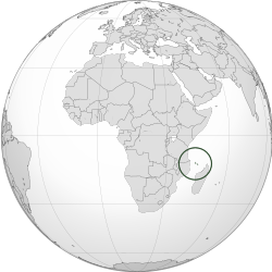 Comoros (orthographic projection)