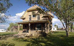 The Willis House, a historic residence in Encampment that is listed on the NRHP, August 2012