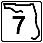 Straßenschild der Florida State Road 7