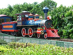 Locomotive du Hong Kong Disneyland Railroad à Hong Kong Disneyland.