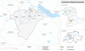 Karte von Amtsbezirk Niedersimmental