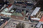 Flygfoto över Nässjö stadshus