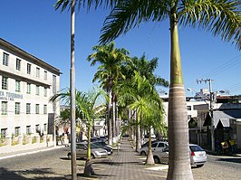 Het plein praça José Barbosa Junior in Formiga