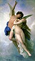 Akademistlikus traditsioonis maalitud "Amor ja Psyche". William-Adolphe Bouguereau, 1889.