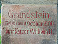 Grundstein vom 11. Oktober 1900