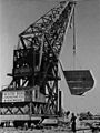 :Titan lifting temporary bow to be welded New Orleans at Cockatoo Island Dockyard.