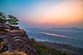 Cha Na Dai Cliff, which receives the first sunshine of the year in Thailand, overlooking the Mekong River and Laos beyond