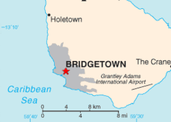 Desedhans Bridgetown yn Barbados