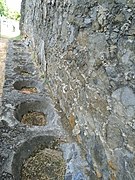 Emplacement des jarres d'eau.